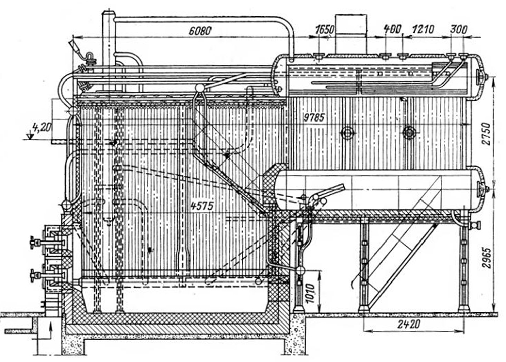 Паровые котлы ДКВР с топкой для сжигания газа и мазута Паровые котлы ДКВР для сжигания газа и мазута