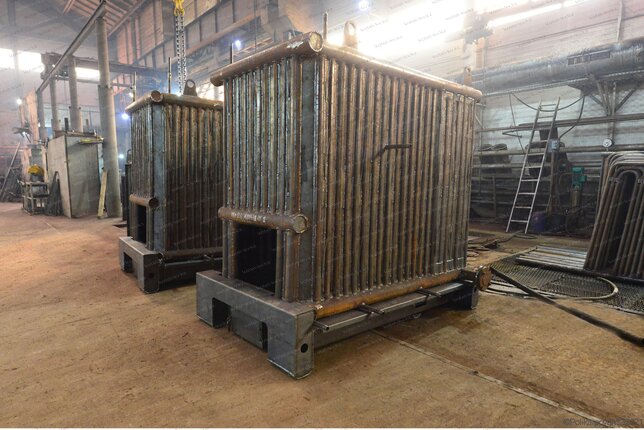 Твердотопливный котел 0.75 МВт - изготовление